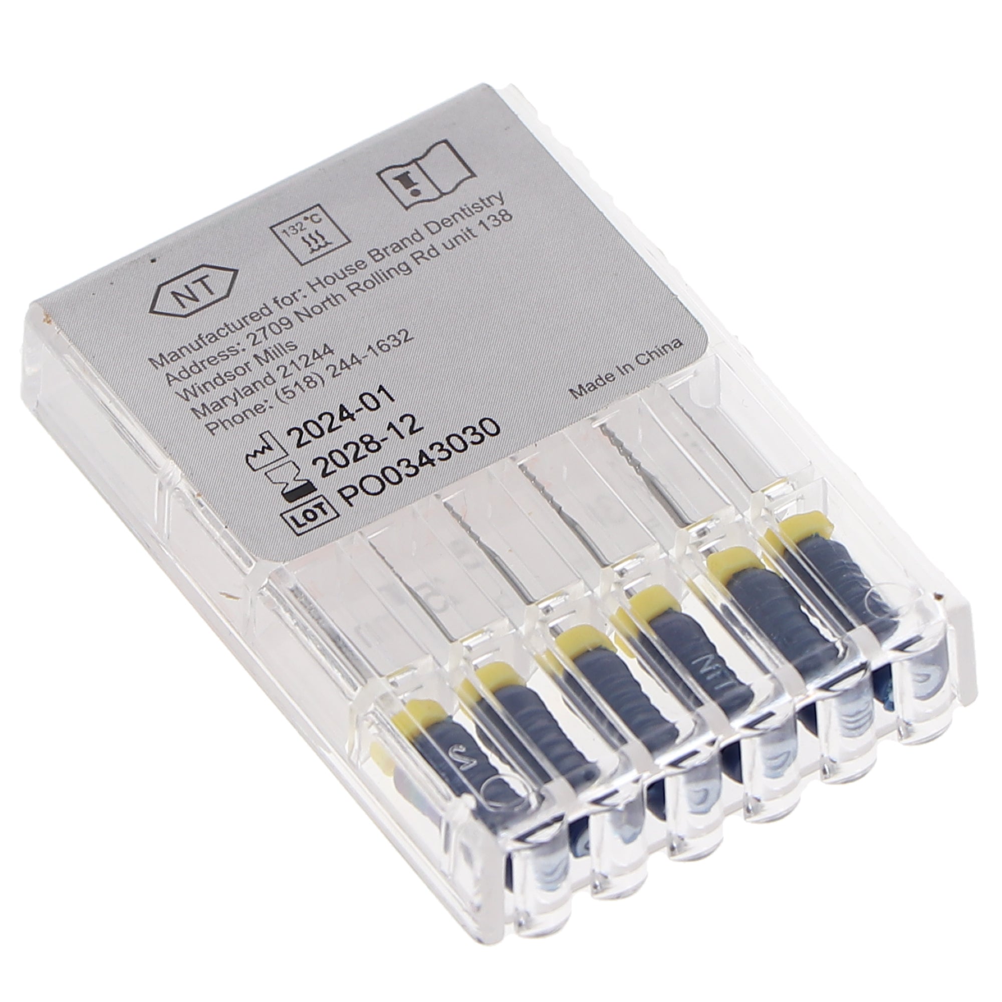 House Brand Dentistry 400422 HSB Hedstrom Endodontic Files NiTi 25mm #30 6/Pk House Brand Dentistry 400422 HSB Hedstrom Endodontic Files NiTi 25mm #30 6/Pk